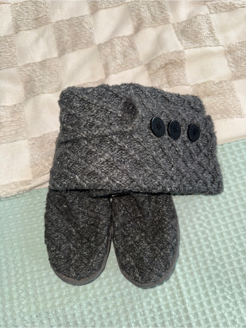 UGG Australia Lattice Cardy knit sweater boots size 8